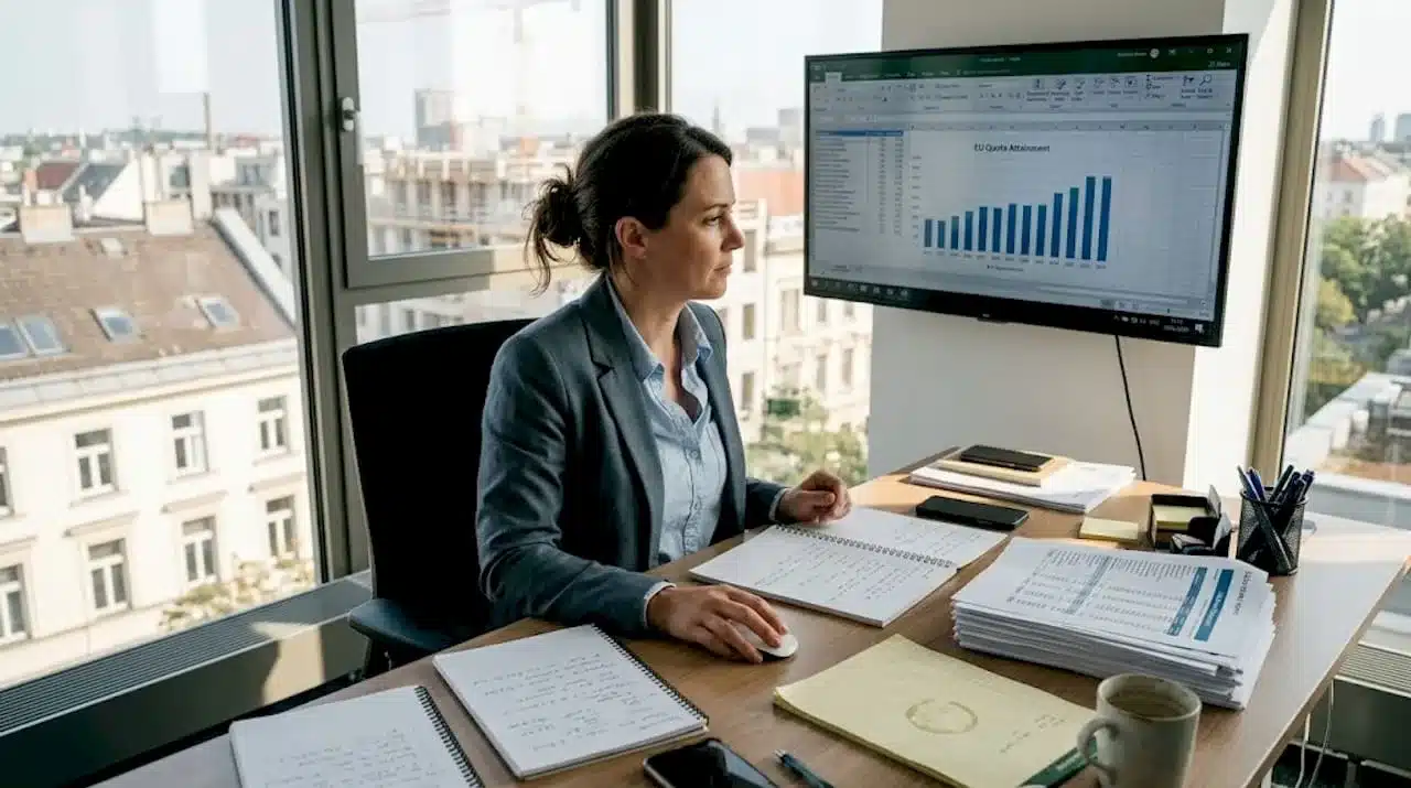 Sales analytics value for EU enterprises: 31% quota attainment